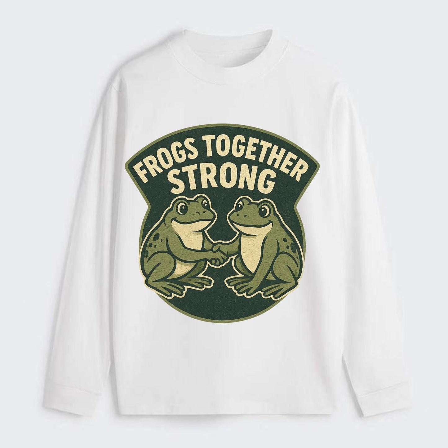 Frogs Together Strong 3 - Classic Long Sleeve Shirt - White