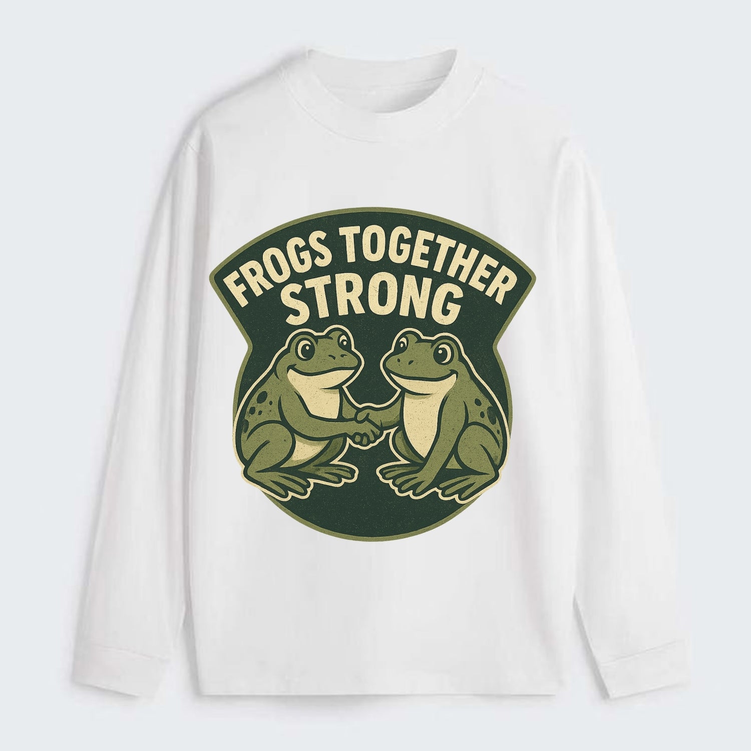 Frogs Together Strong 3 - Classic Long Sleeve Shirt - White