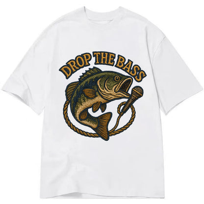 Drop The Bass  - Classic T-shirt - White