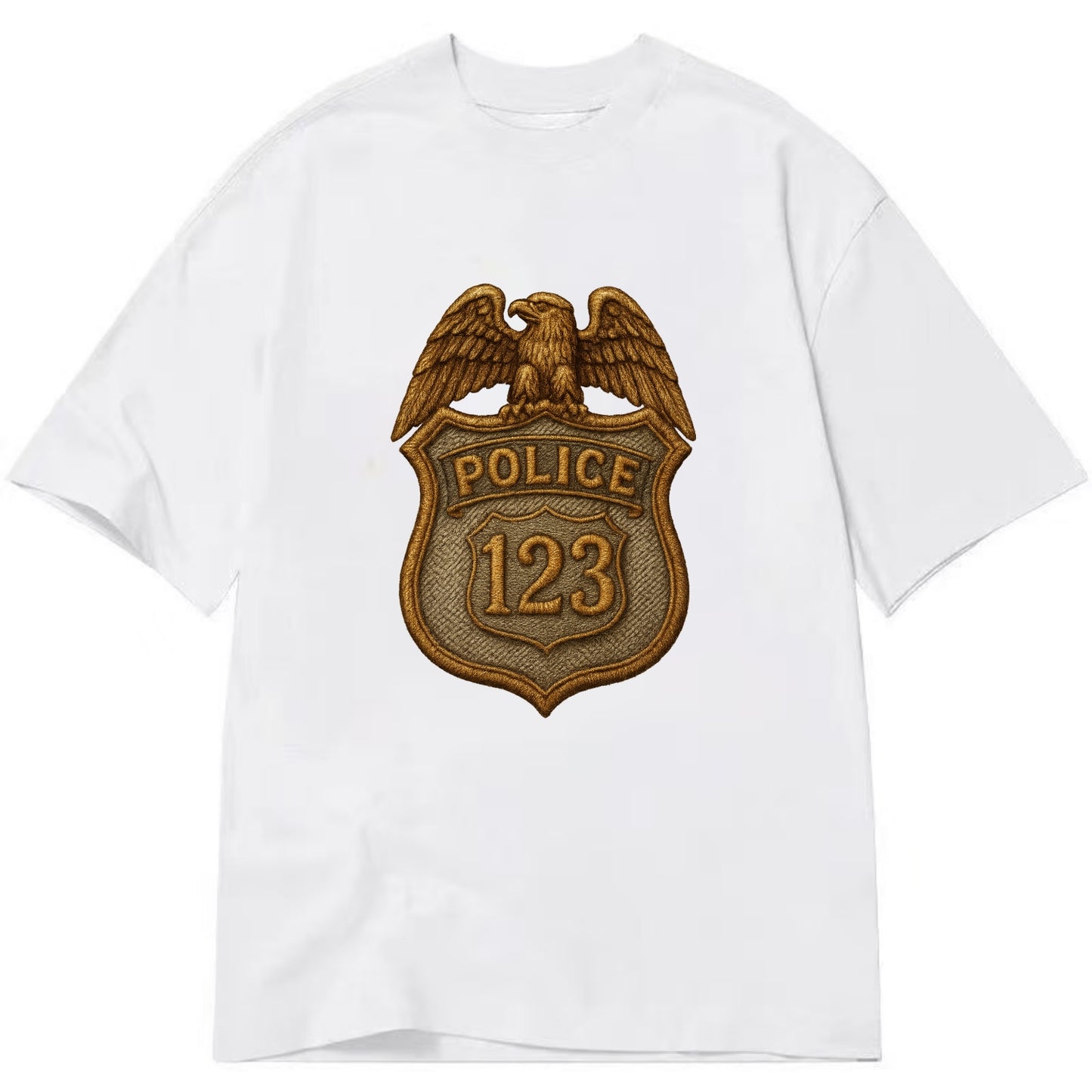 Police Badge  - Classic T-shirt - White