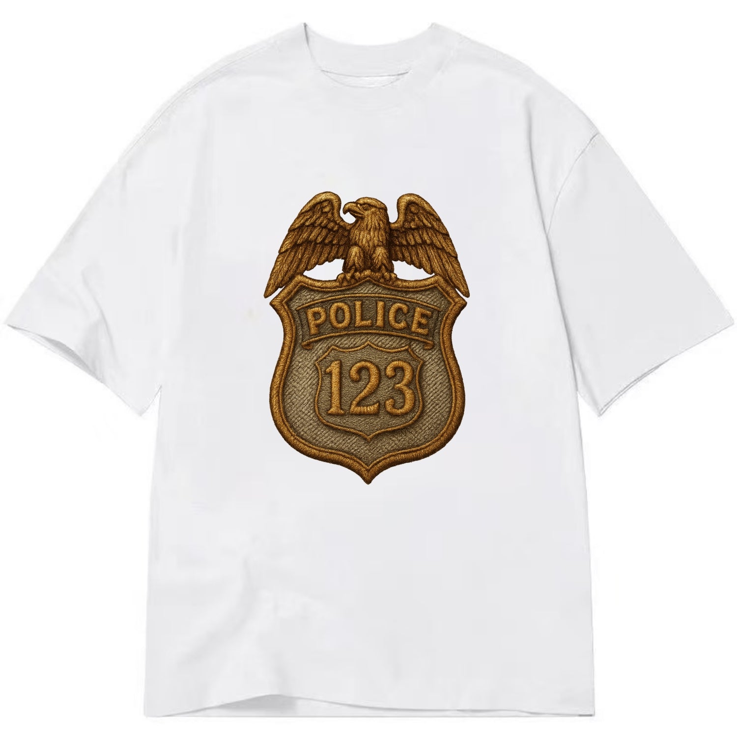 Police Badge  - Classic T-shirt - White