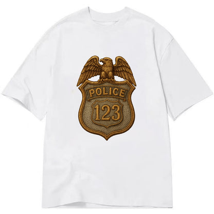 Police Badge  - Classic T-shirt - White