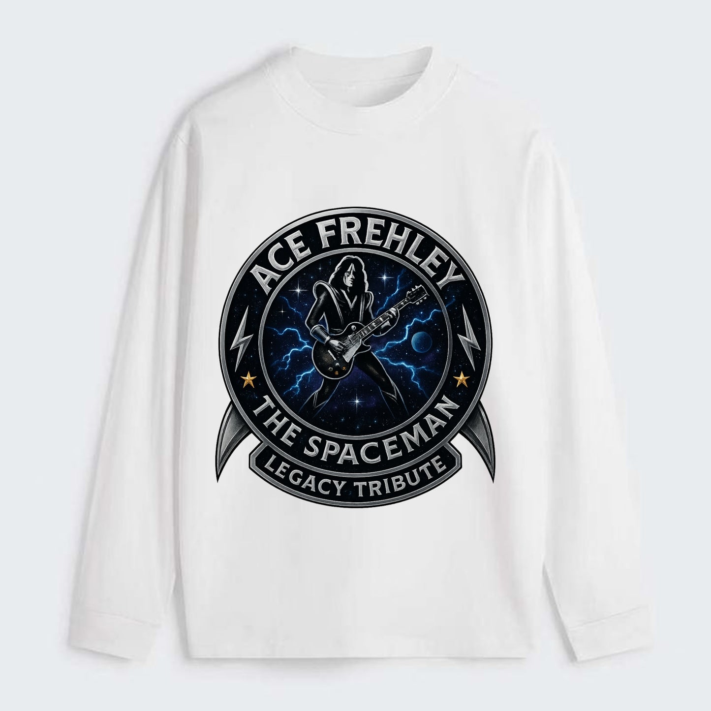 Ace Legacy Seal - Classic Long Sleeve Shirt - White