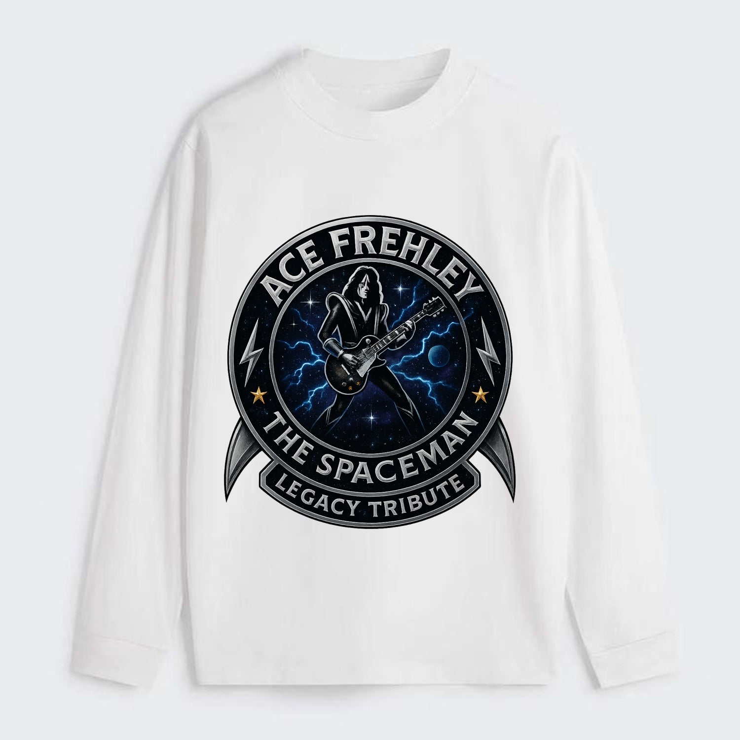 Ace Legacy Seal - Classic Long Sleeve Shirt - White