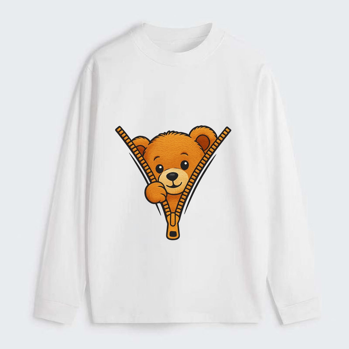 zipper bear - Classic Long Sleeve Shirt - White