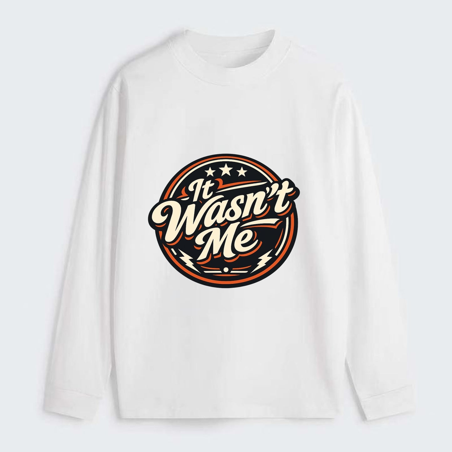 Unapologetic Rebel Emblem - Classic Long Sleeve Shirt - White