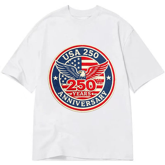 Usa 250th Anniversary Eagle - Classic T-shirt - White