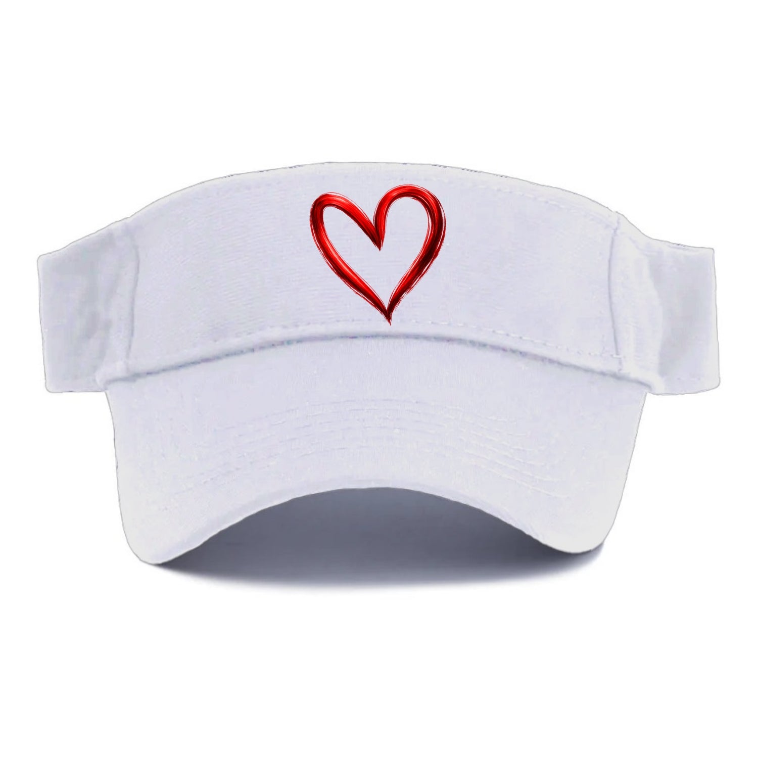 Love Heart - Visor - White