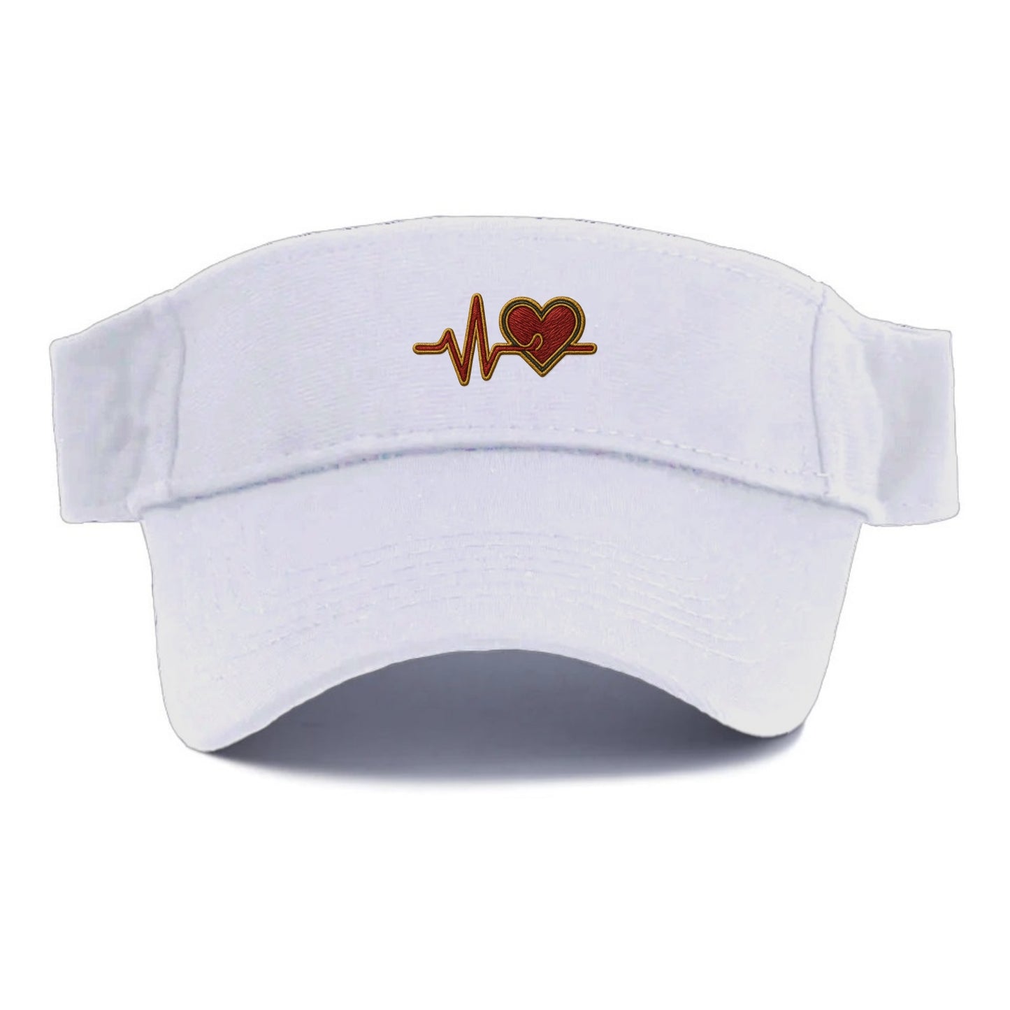 Heartbeat Line  - Visor - White