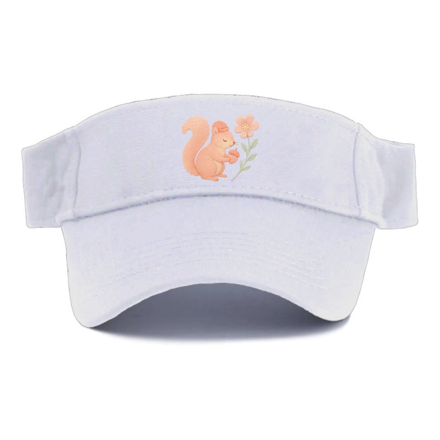Coral Squirrel - Visor - White