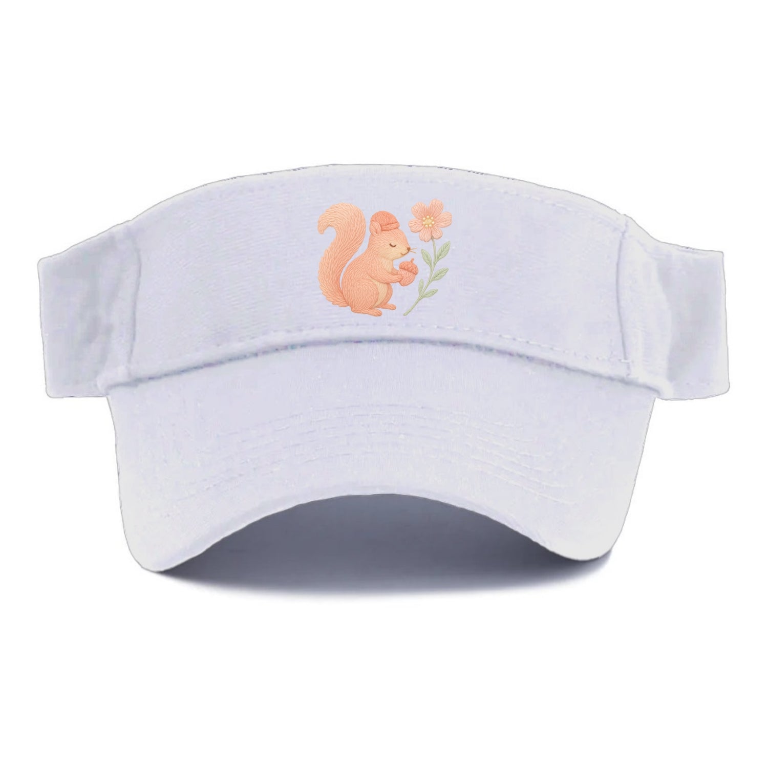 Coral Squirrel - Visor - White