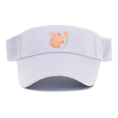 Coral Squirrel - Visor - White
