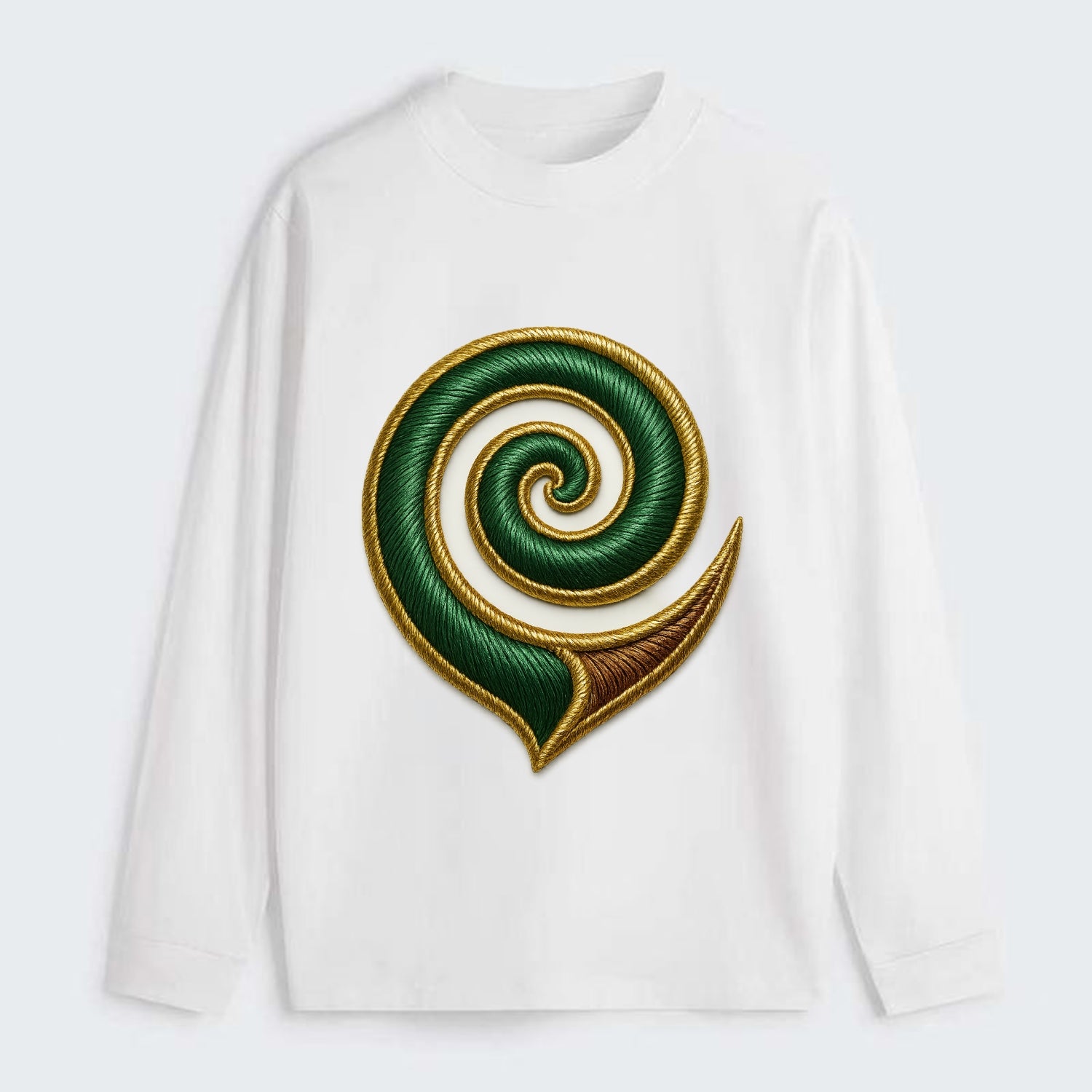 Maori Koru  - Classic Long Sleeve Shirt - White