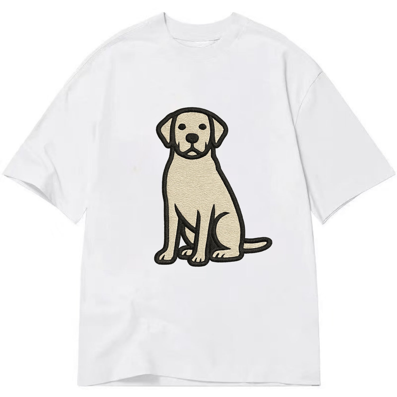 Goldador - Golden Lab mix sitting pose - Classic T-shirt - White