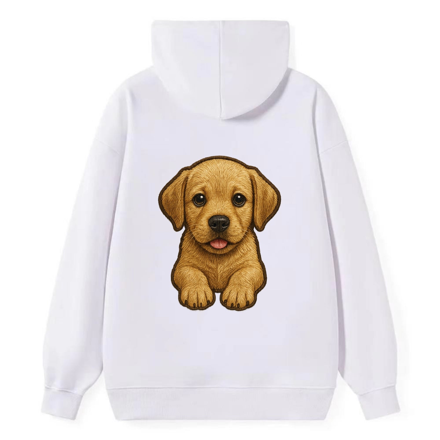 Baby Labrador Retriever Puppy - yellow/black/chocolate, soulful eyes, - Classic Pullover Hoodie - White