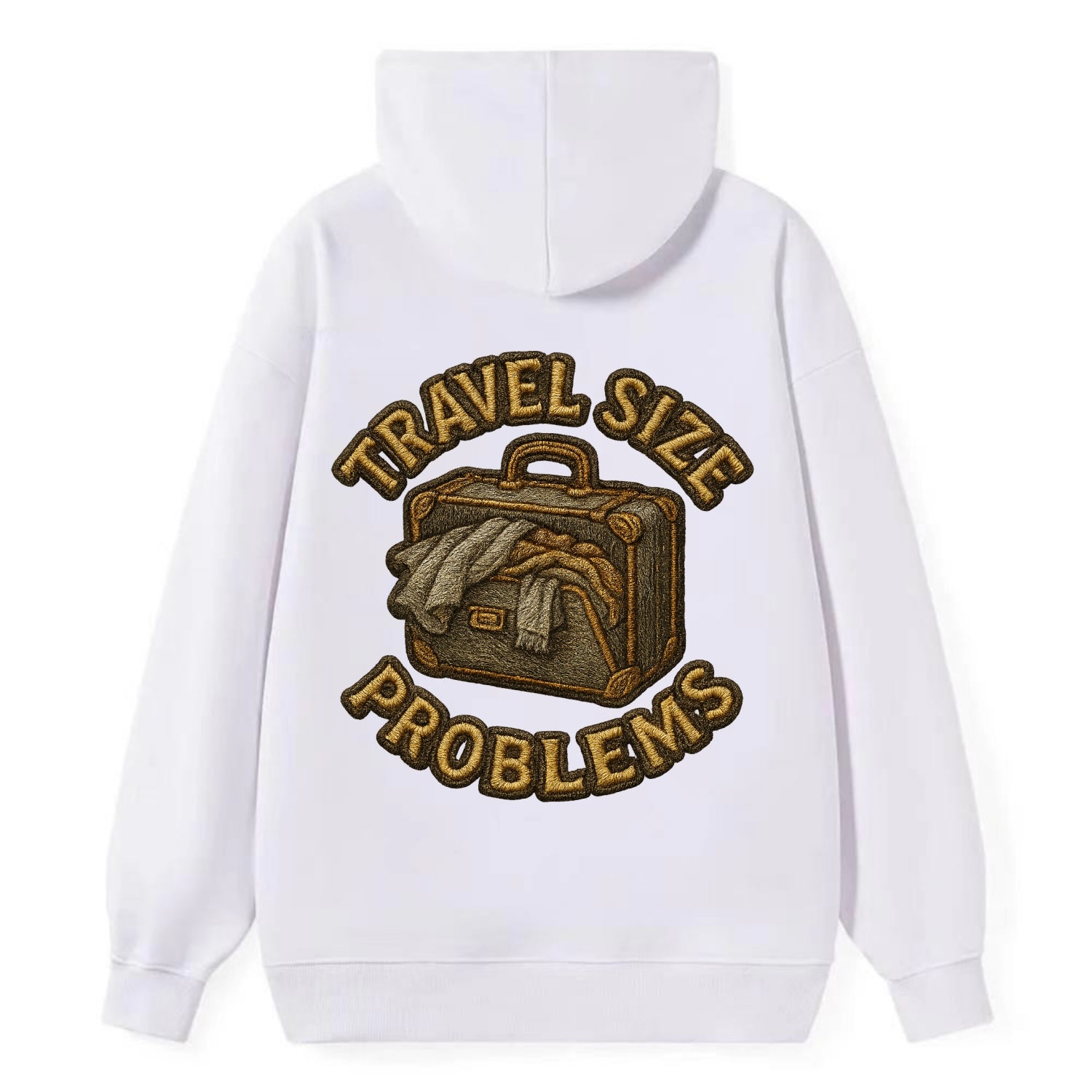 Travel Size Problems  - Classic Pullover Hoodie - White