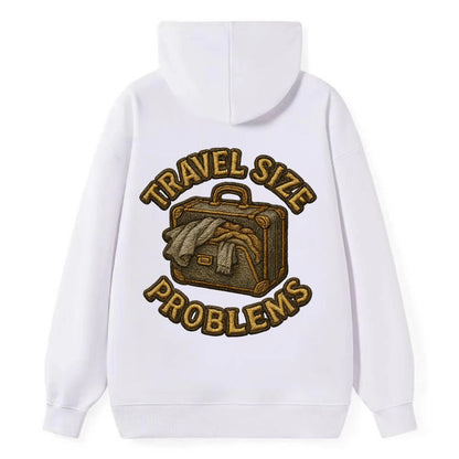 Travel Size Problems  - Classic Pullover Hoodie - White