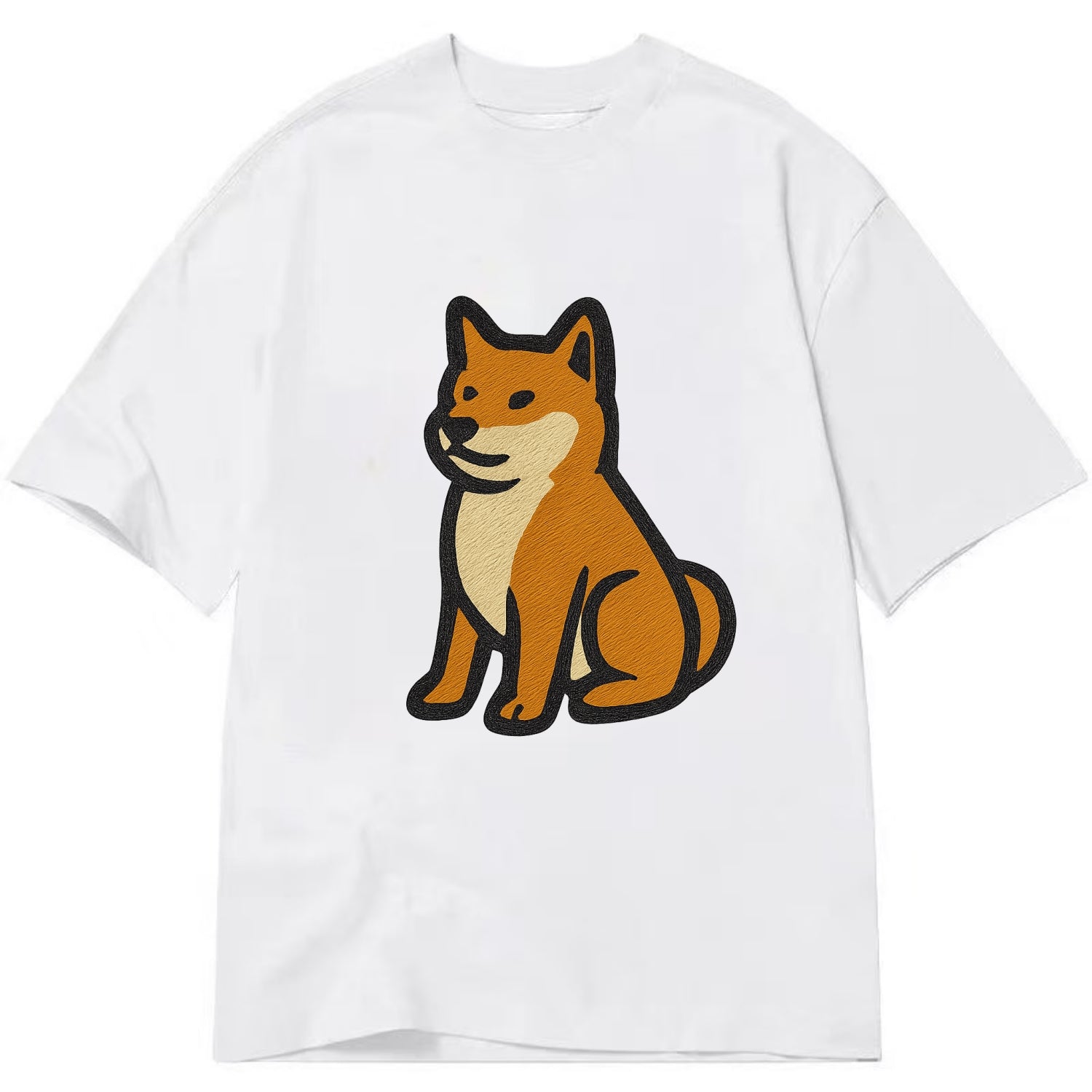 Shiba Inu - Red colored sitting pose - C Classic T-shirt - White