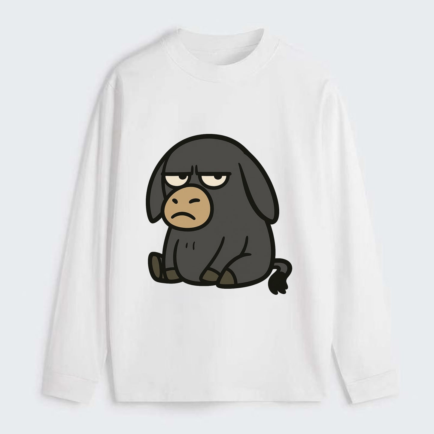 The Donky Judging Silently - Classic Long Sleeve Shirt - White