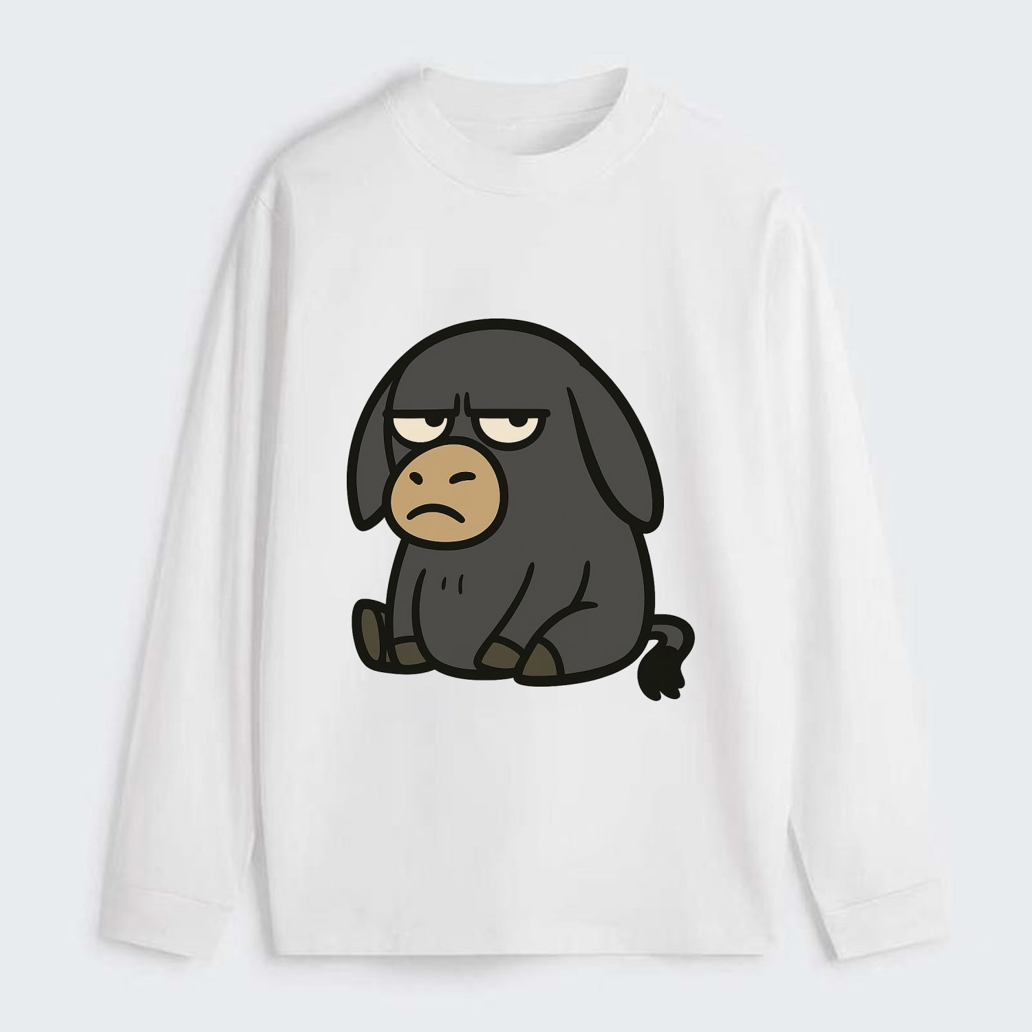 The Donky Judging Silently - Classic Long Sleeve Shirt - White