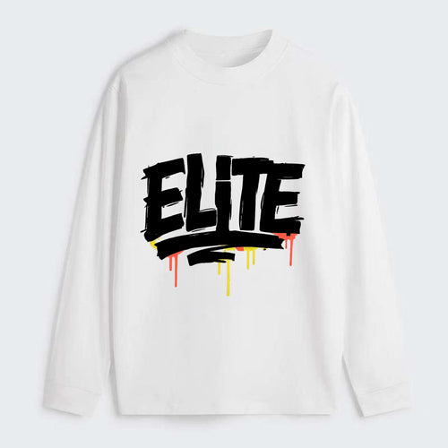 Bold typography design - ELITE - top tier, highest level - Classic Long Sleeve Shirt