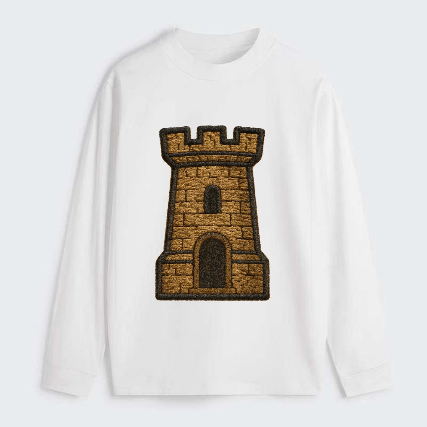 Castle Tower  - Classic Long Sleeve Shirt - White