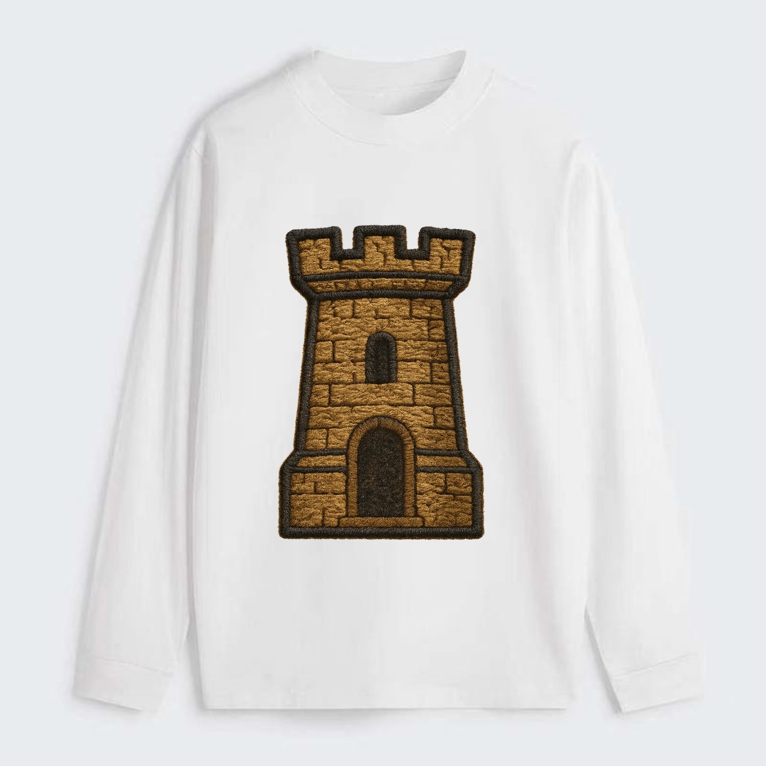 Castle Tower  - Classic Long Sleeve Shirt - White