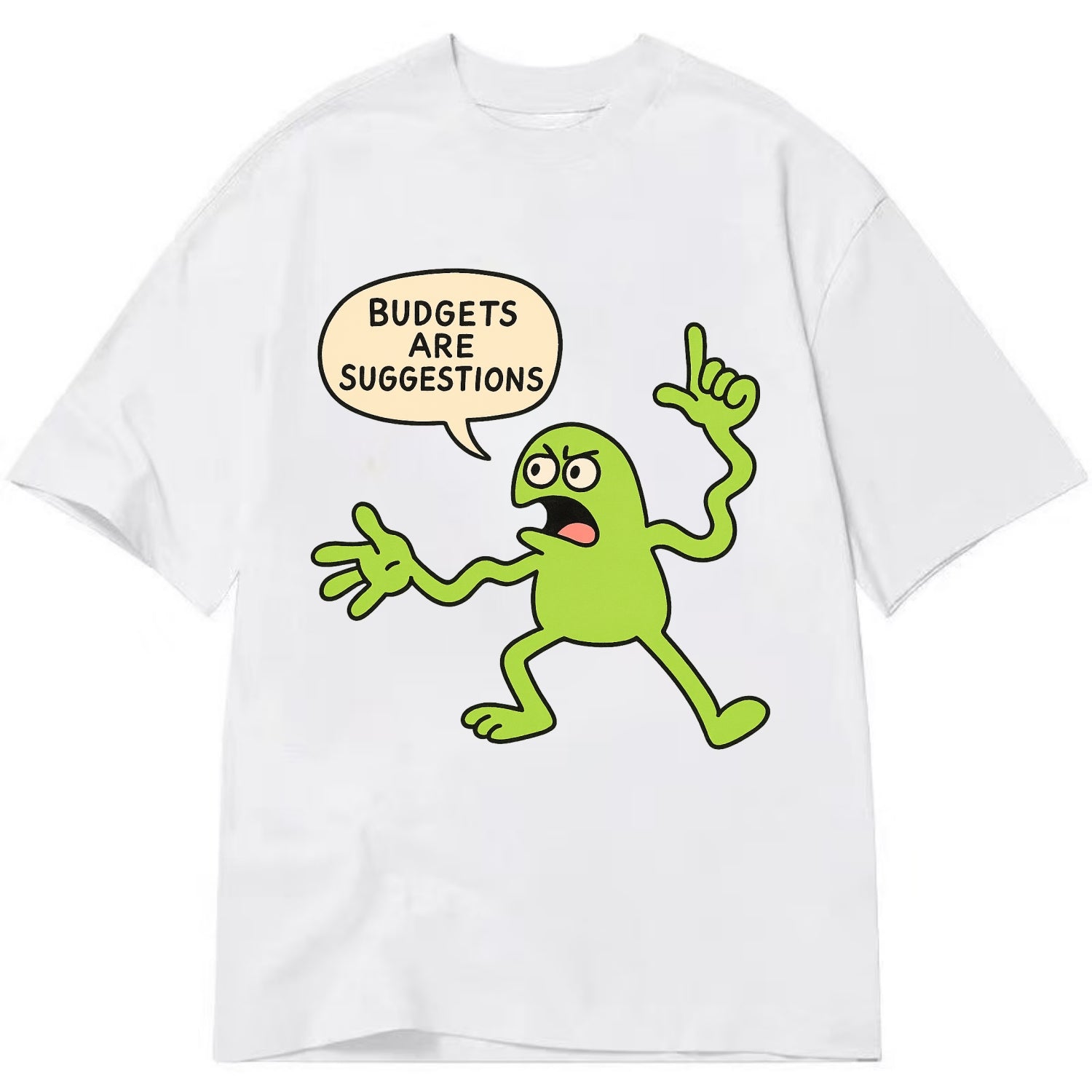 BUDGETS ARE SUGGESTIONS | Rebellious calculator - Classic T-shirt - White