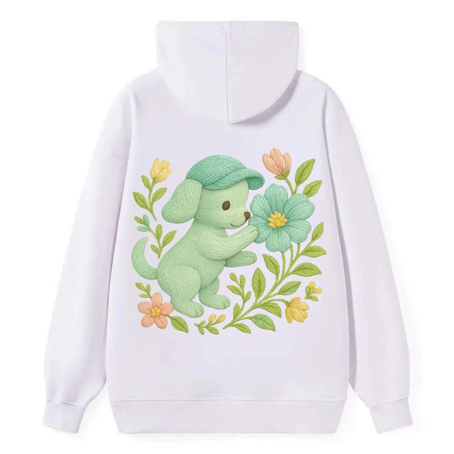 Mint Puppy - Classic Pullover Hoodie - White