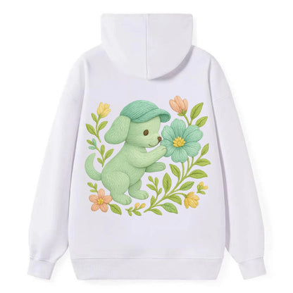 Mint Puppy - Classic Pullover Hoodie - White