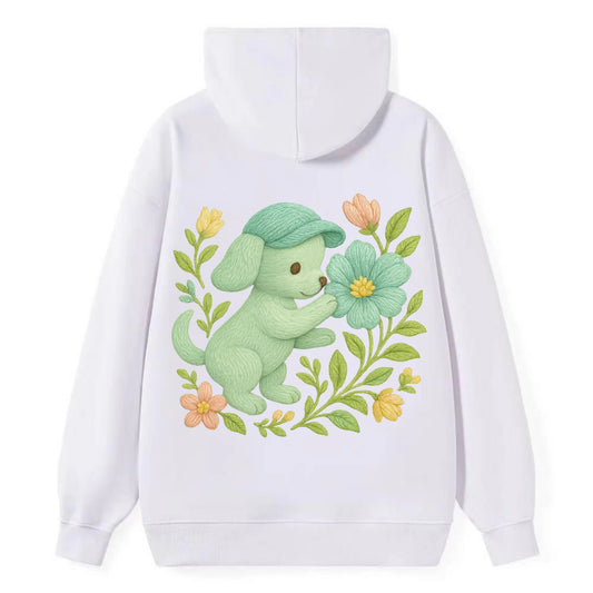 Mint Puppy - Classic Pullover Hoodie - White