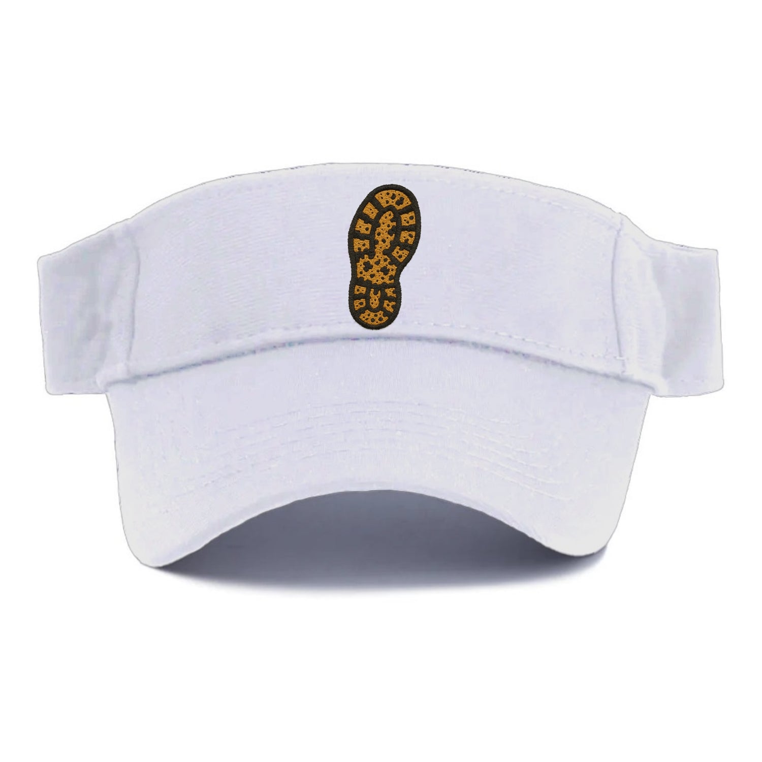 Hiking Boot Print  - Visor - White