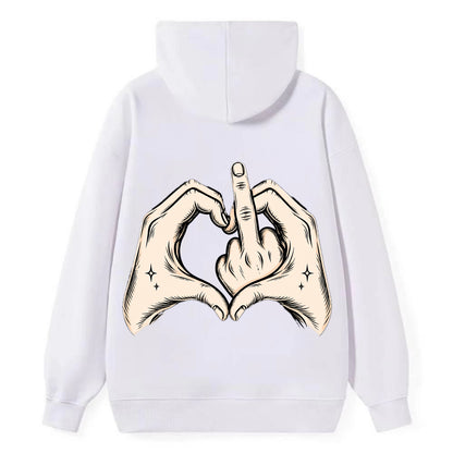 Love You Symbol - Classic Pullover Hoodie - White
