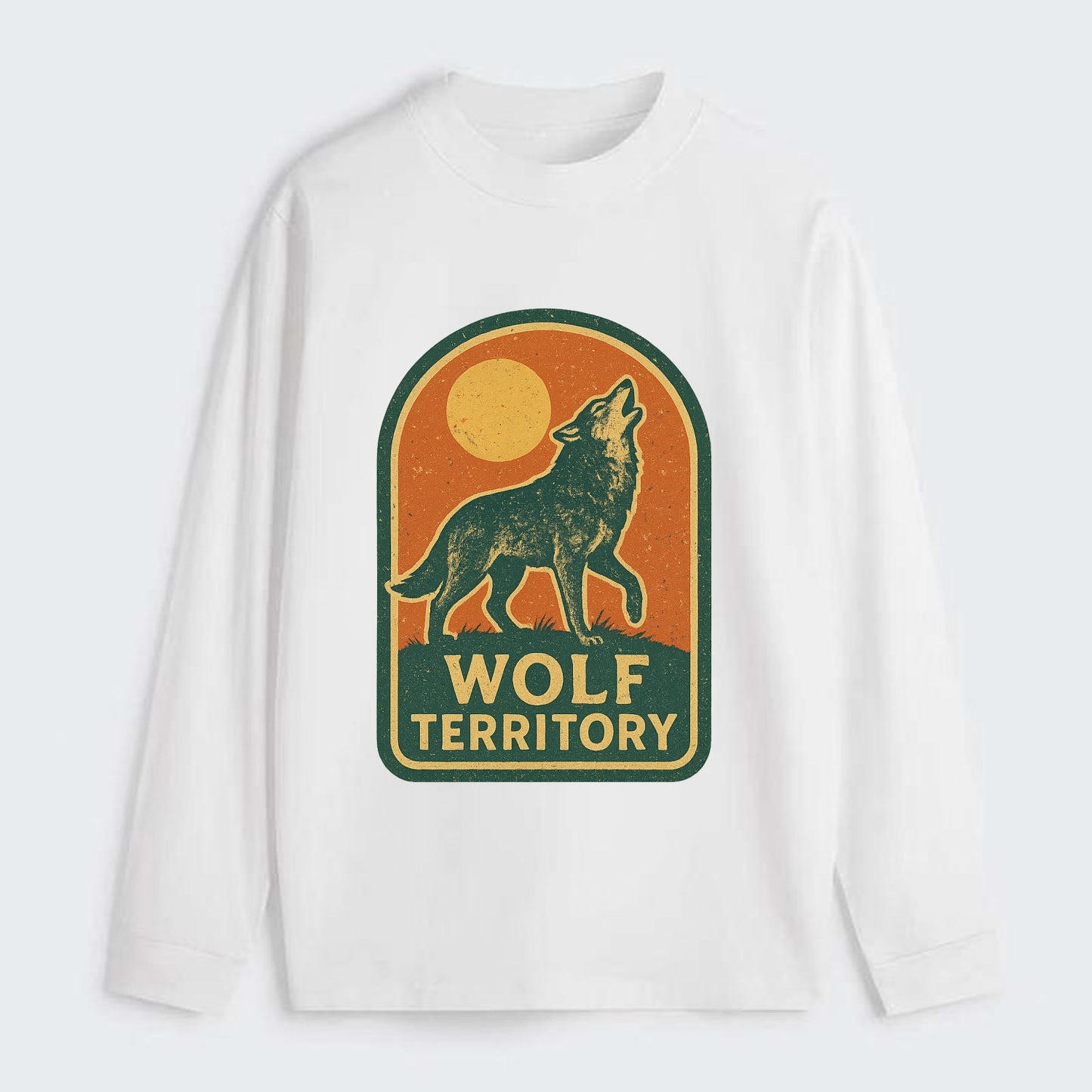 Wolf Territory Marking  - Classic Long Sleeve Shirt - White