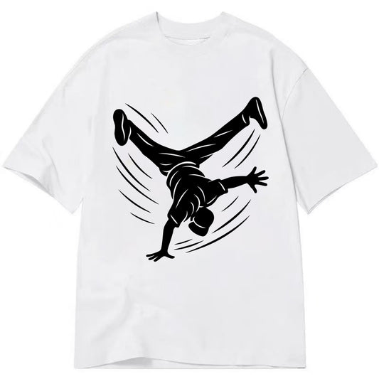 Breakdancer windmill move - Classic T-shirt - White