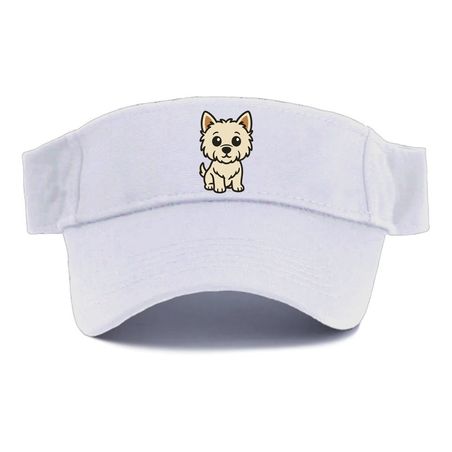 West Highland White Terrier - Alert standing pose - Visor - White