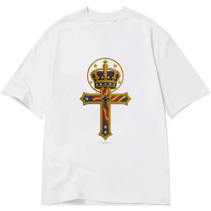 Cross and Crown  - Classic T-shirt - White