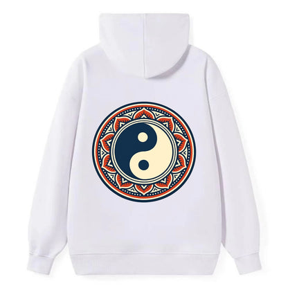 Harmony of Balance - Classic Pullover Hoodie - White