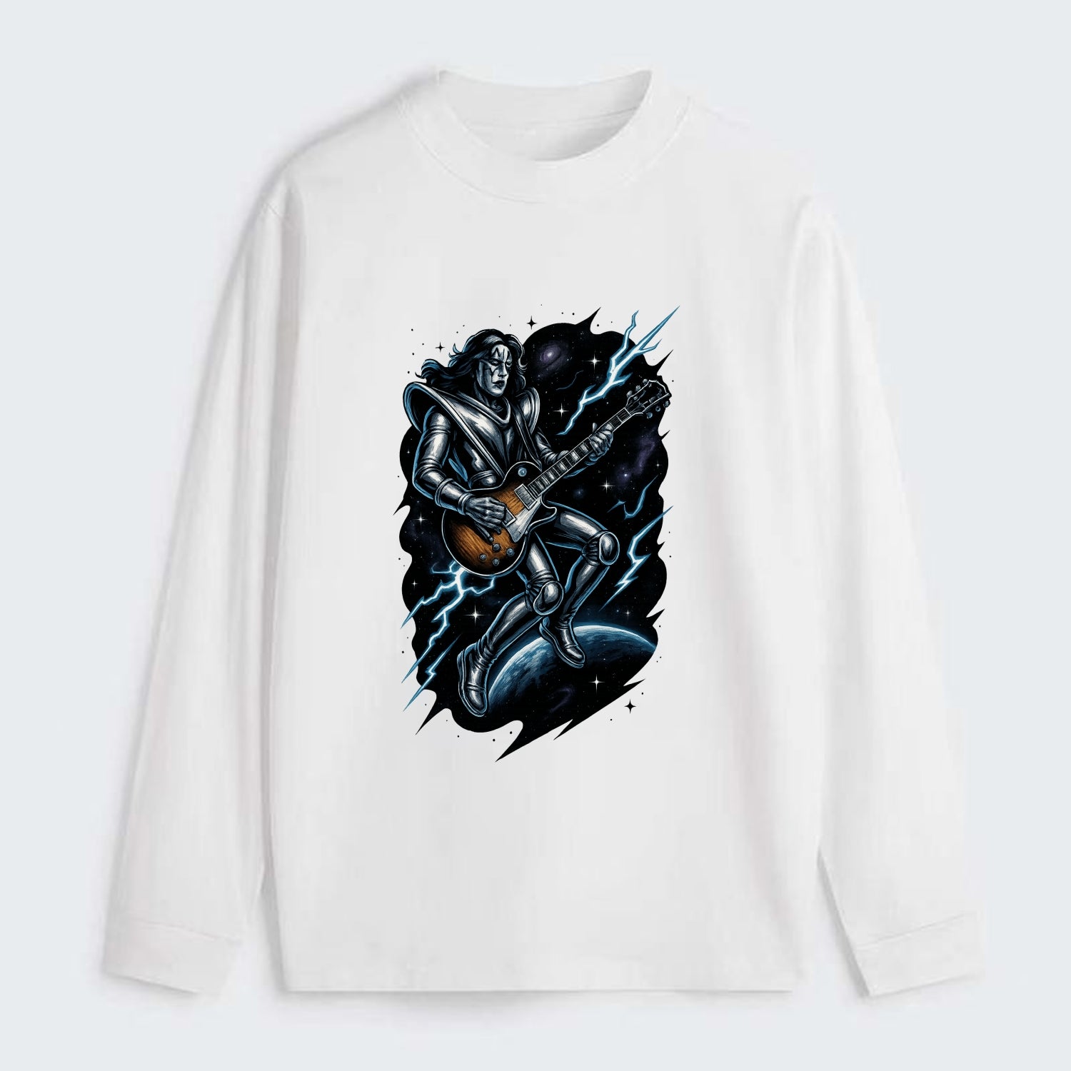 Ace in Zero Gravity - Classic Long Sleeve Shirt - White