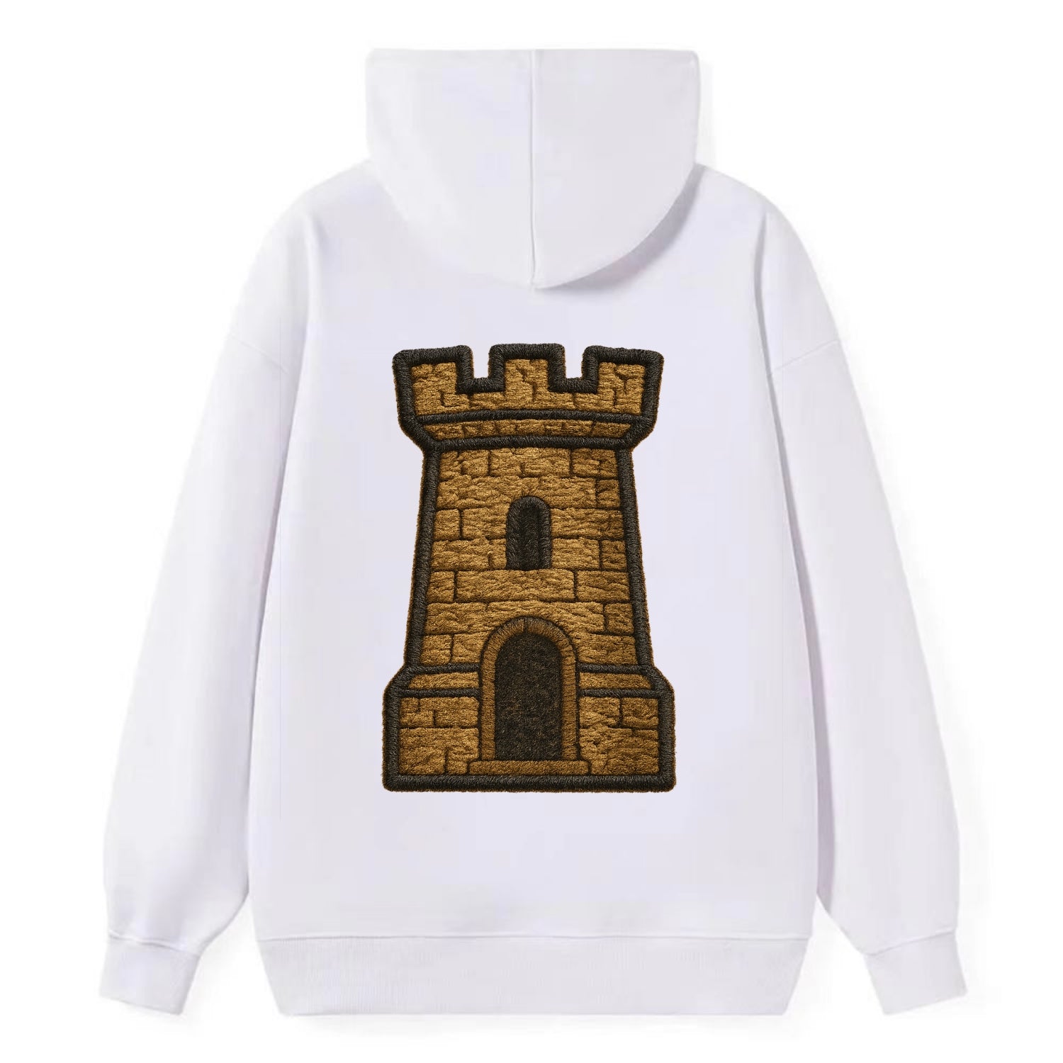 Castle Tower  - Classic Pullover Hoodie - White