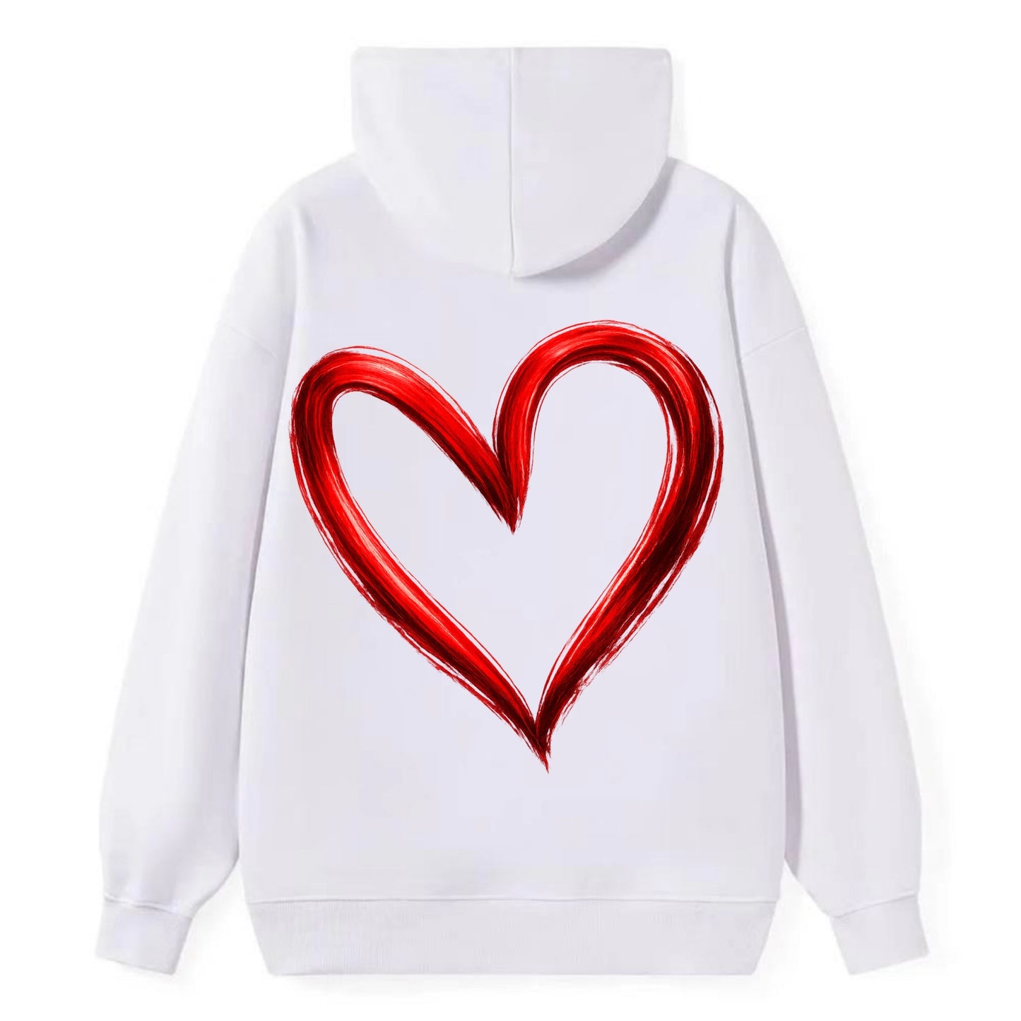 Love Heart - Classic Pullover Hoodie - White