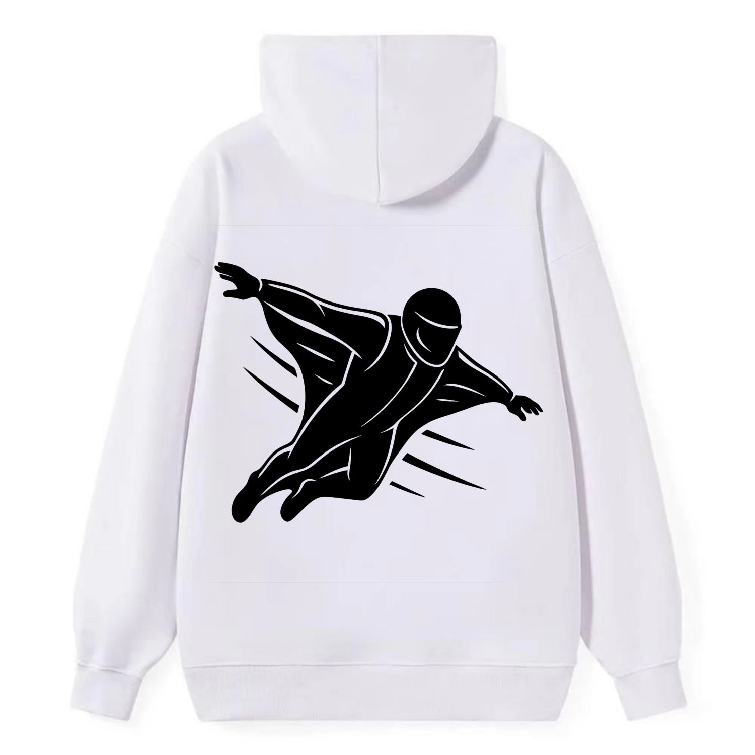 Wingsuit flyer gliding - Classic Pullover Hoodie - White