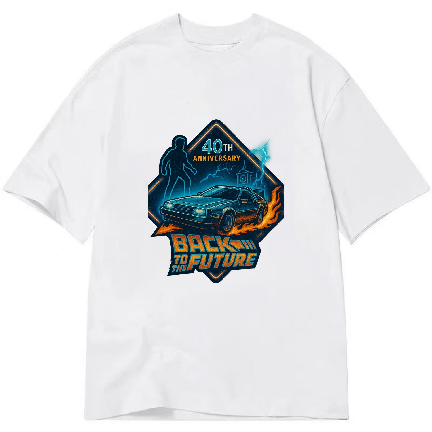 Back To The Future 40th Anniversary 2 - Classic T-shirt - White