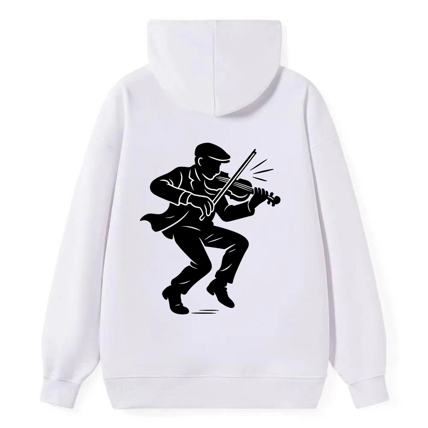 Irish folk musician traditional jig - Classic Pullover Hoodie - White