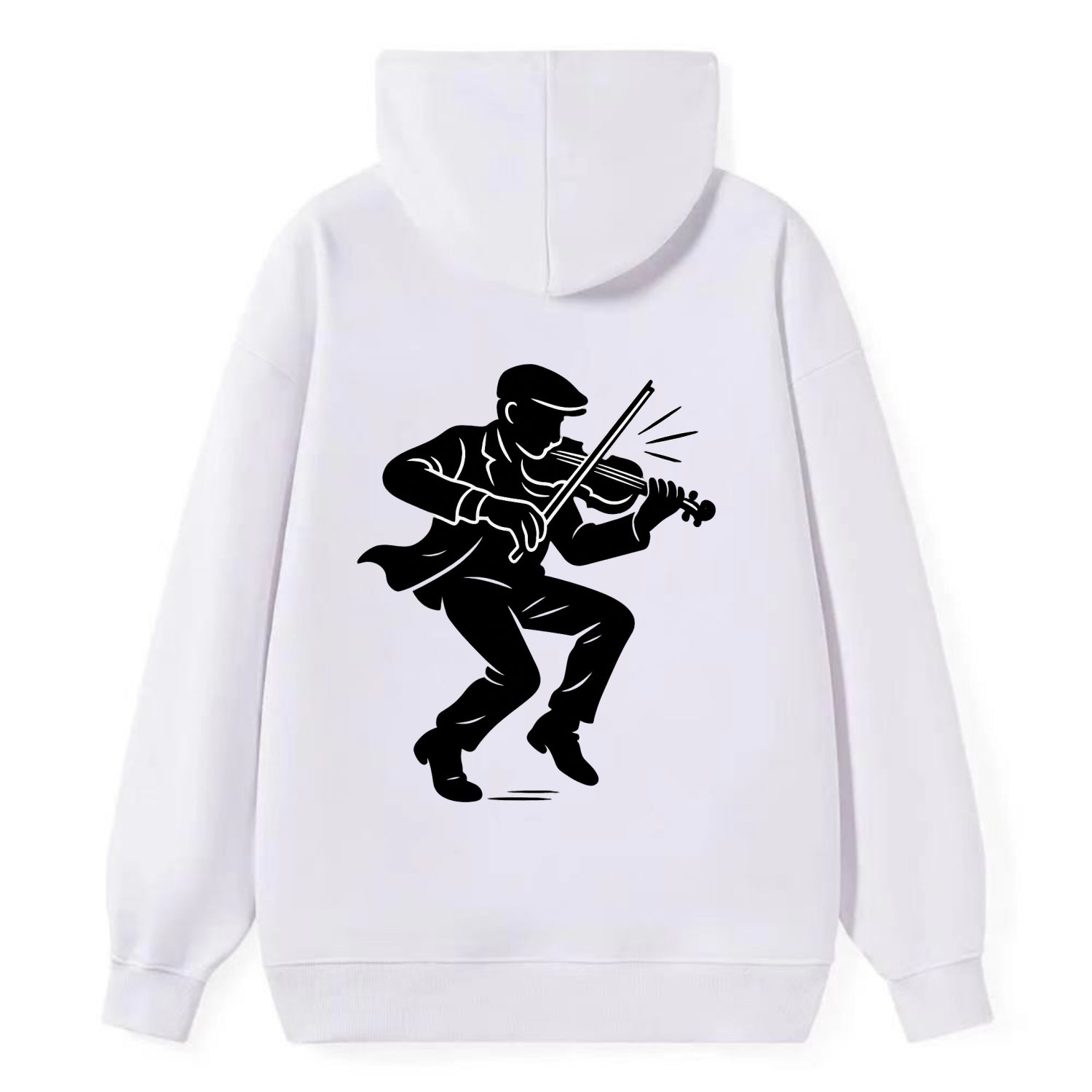 Irish folk musician traditional jig - Classic Pullover Hoodie - White