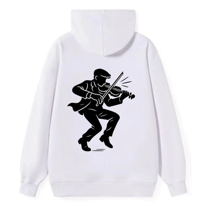 Irish folk musician traditional jig - Classic Pullover Hoodie - White