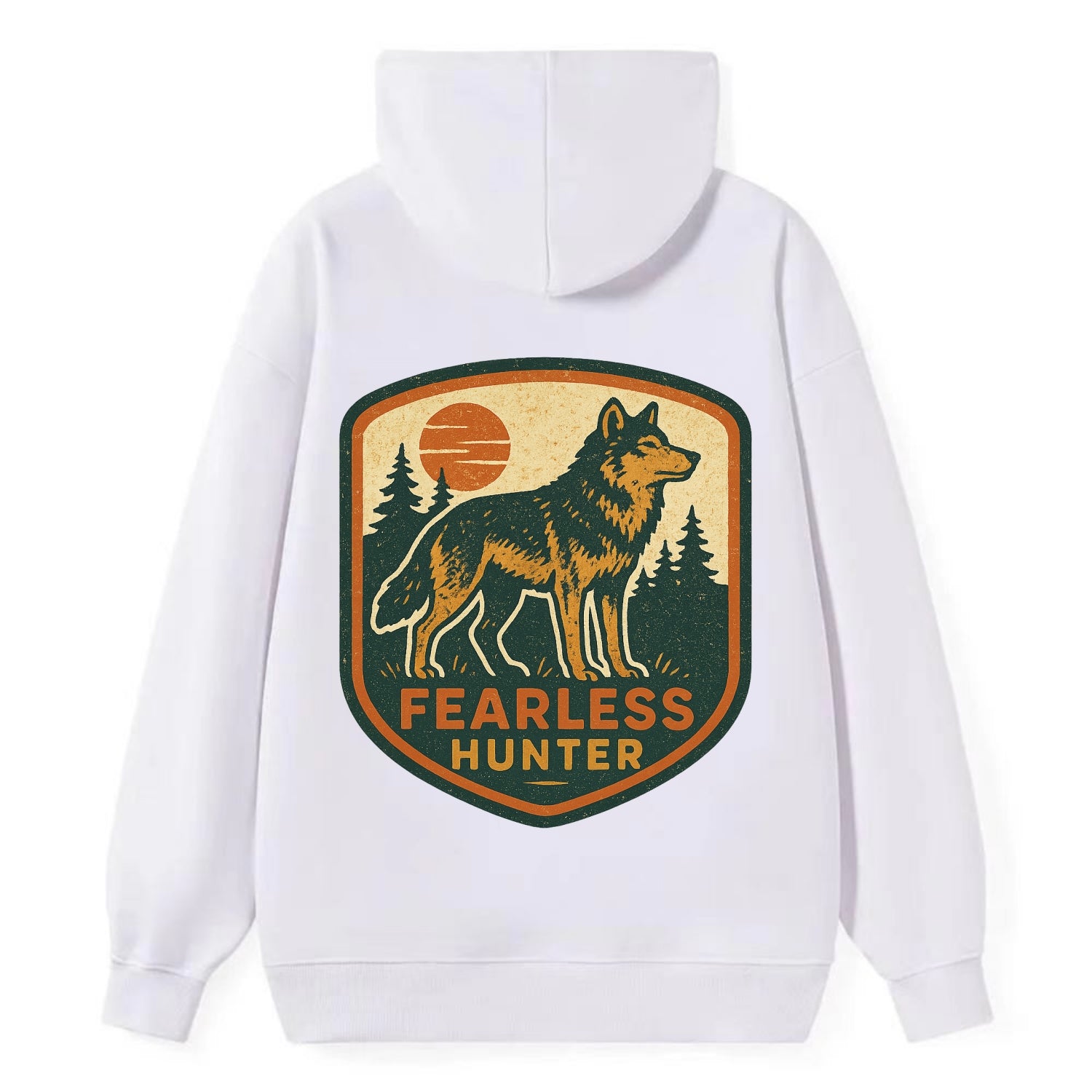 Fearless Hunter  - Classic Pullover Hoodie - White