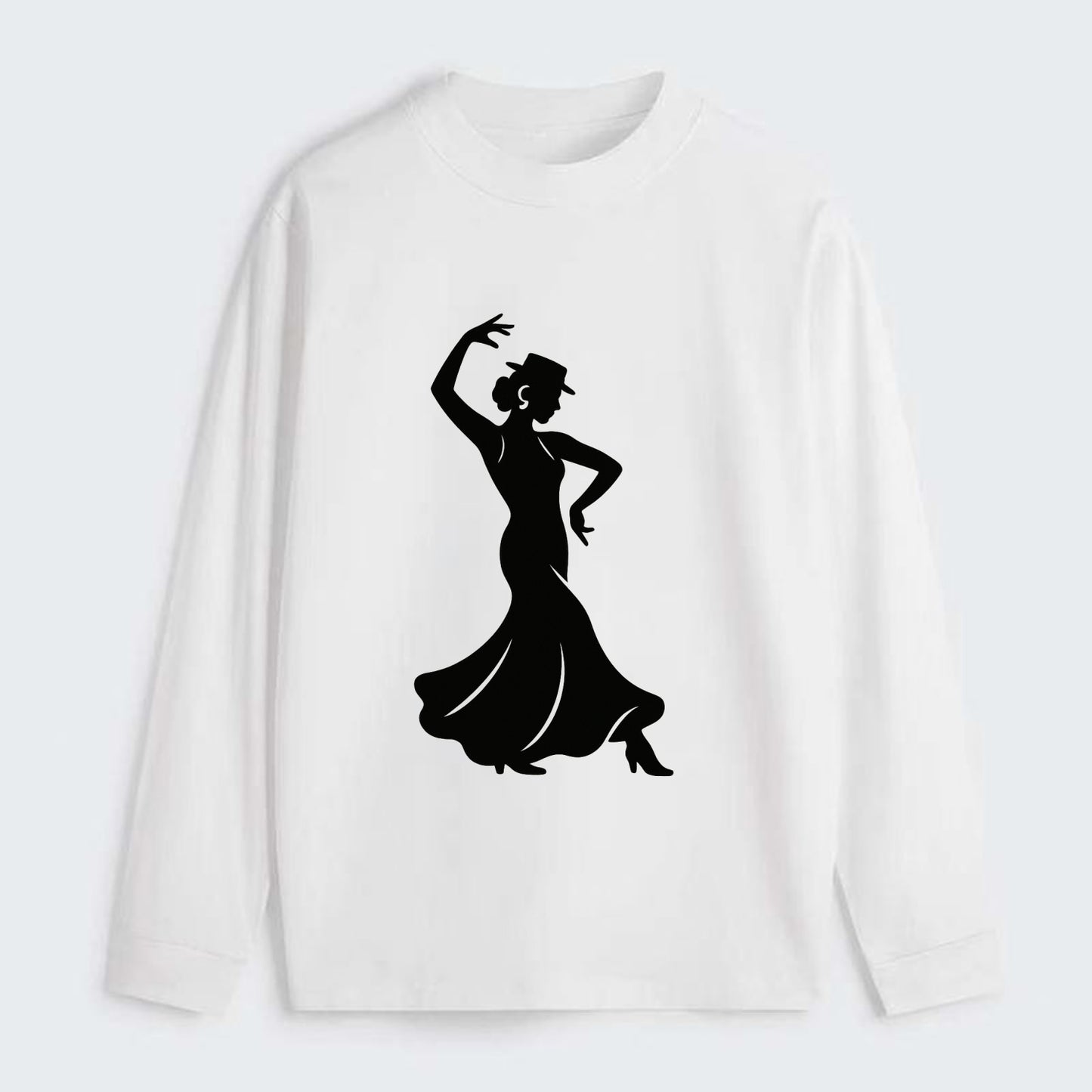 Flamenco dancer passionate stance - Classic Long Sleeve Shirt - White