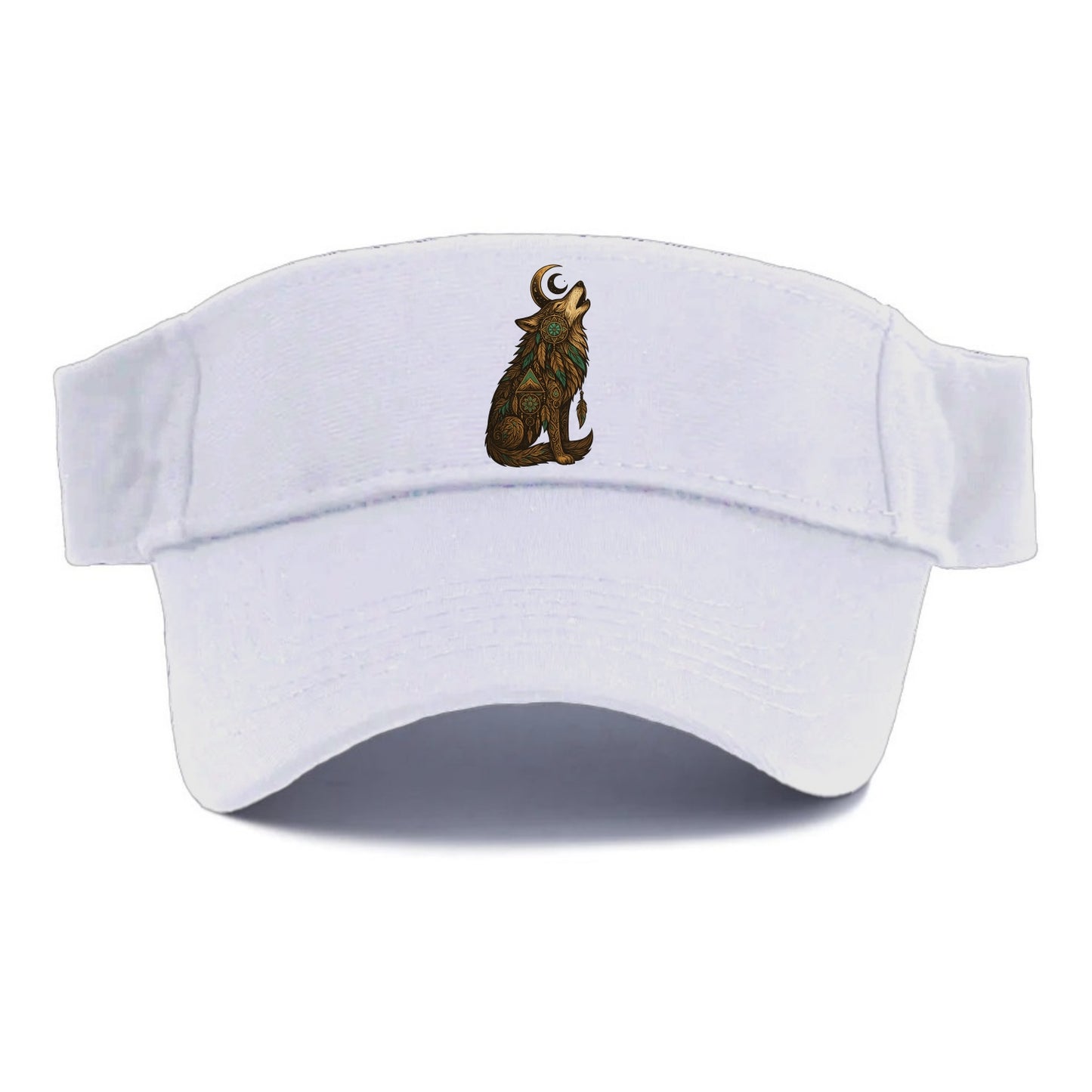 Celestial Moon Wolf  - Visor - White