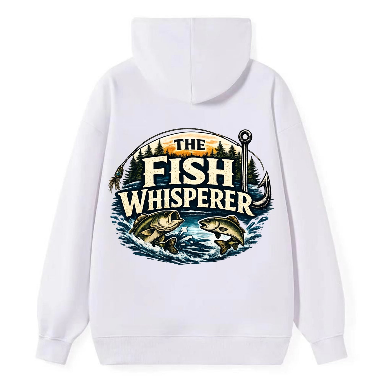 The Fish Whisperer - Classic Pullover Hoodie - White